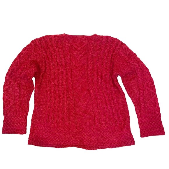 Carraigdonn Women's Cardigan 100% Merino Wool Medium - Picture 2 of 8